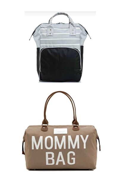 Yerli Baby Mother Baby Care Backpack with Thermal Feeding Bottle and Mommy Ba...