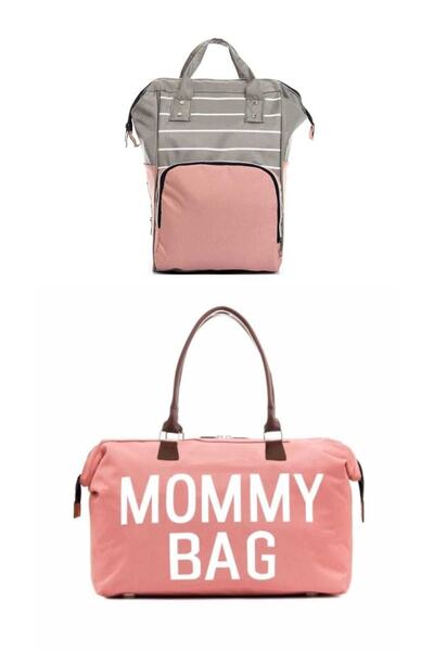 Yerli Baby Mother Baby Care Backpack with Thermal Feeding Bottle and Mommy Ba...