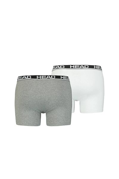 Head Herren Boxershorts, 2er-Pack – Basic, Baumwoll Stretch, einfarbig