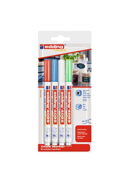 Edding Glass Marker Quadruple Blister E-4085