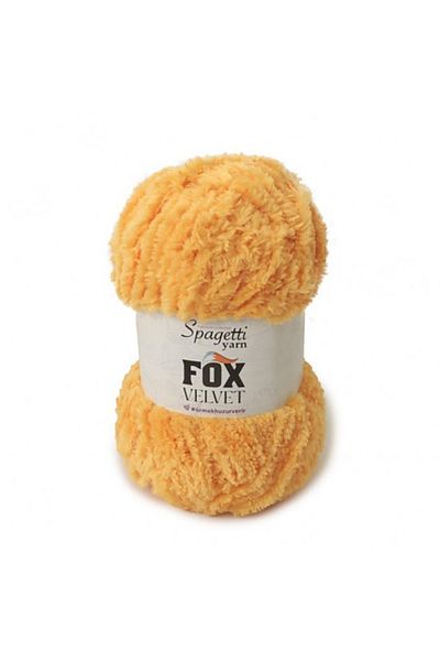 Spagettiyarn Πλεκτό νήμα Fox Velvet Yellow Velvet
