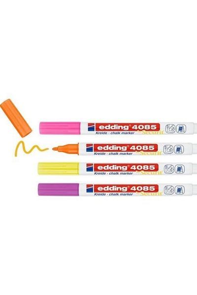 Edding Glass Pen Quadruple Blister Highlighter E-4085