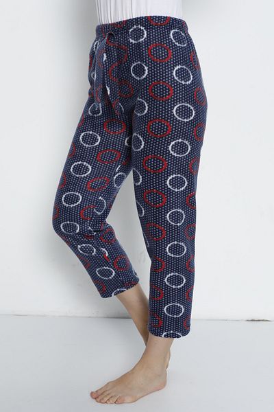 Ladytime Χωρίς τσέπες Winter Fleece Γυναικείες πιτζάμες κάτω μονό πάτο Je24