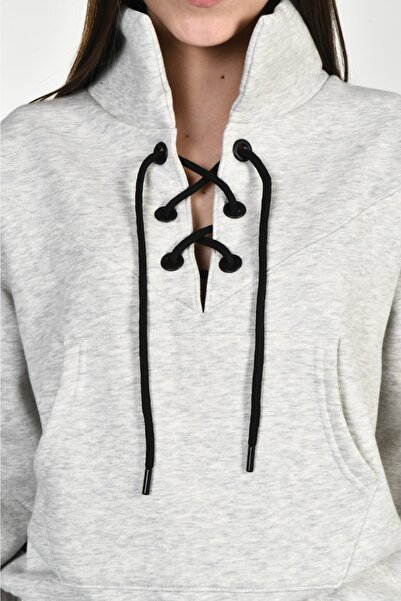 DAVID&GERENZO Σετ αθλητική φόρμα με λεπτομέρεια με δαντέλα Snow Melange