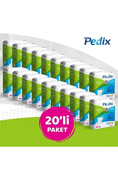 PEDİX Mesane Pedi Unısex Orta Boy Medıum (m) 12*20 240 Adet
