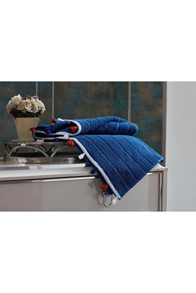 Bellona Doqu Home Pietro Banyo Havlusu 90x150 Cm Mavi