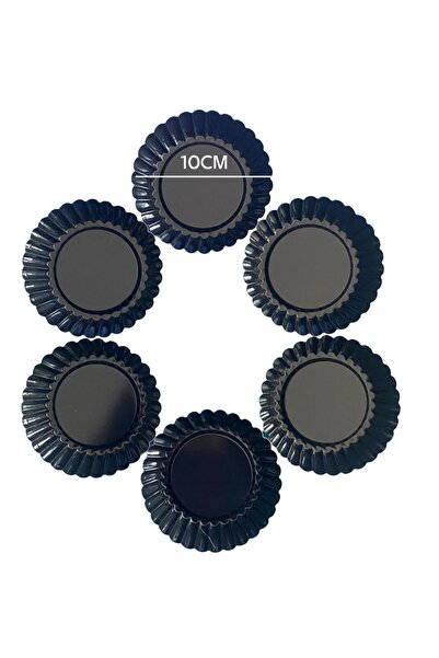 adarya Teflon Yuvarlak Tartolet Kalıbı 6 Lı Set