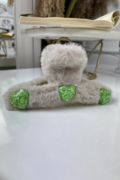 SUBU TASARIM Bež Pliš Sa kamenčićima Zasun - Sbt1325