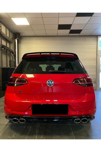 HYM TUNİNG Volkswagen Golf 7.5 R Uyumlu Difüzör Parlak Siyah Ithal Malzeme