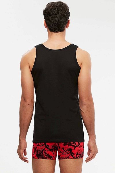 Kom 2 Pack Basic Men's Undershirt with Straps 3 Pack