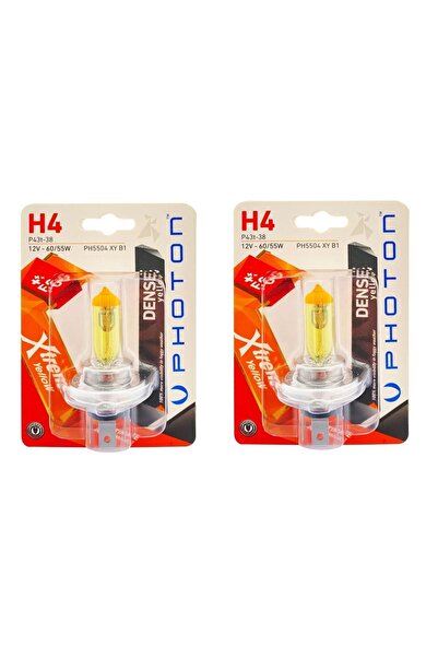 Photon H4 Xtreme Yellow Limon Sarısı Far Ampülü Takımı (2 Adet)