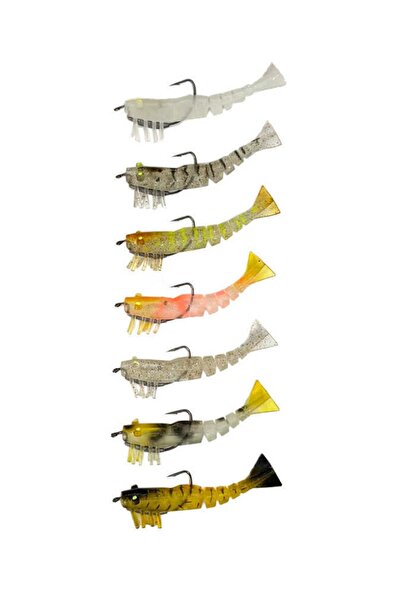 CAPTAIN 3064 Live Silikon Karides 8.5cm 8gr