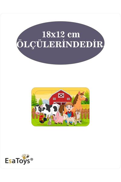 esatoys Ahşap Çocuk Puzzle 6 Parça