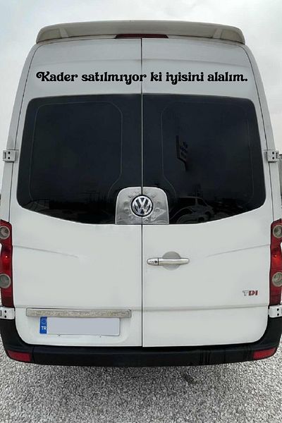 STİCKERCI BEY Cuvinte de scris pe geamul mașinii Autocolant lung - Comercial - Serviciu - Umplut - Cuvinte de scris pe panou de marfă