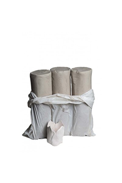 SAMESA HEDİYELİK Seramik Hamur Kil Hamuru Beyaz Çamur 3 Kg