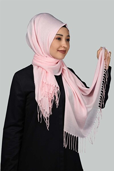 Altobeh Plain Pashmina Shawl - Light Pink