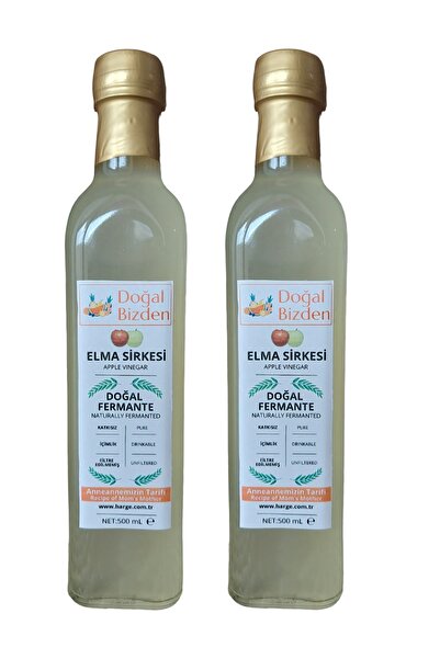 Doğal Bizden Doğal Fermante Analı Doğal Elma Sirkesi Yumuşak Içim Apple Vineg...