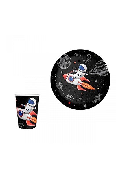 Mini Parti Mini Party Store Space Plate Glass Set