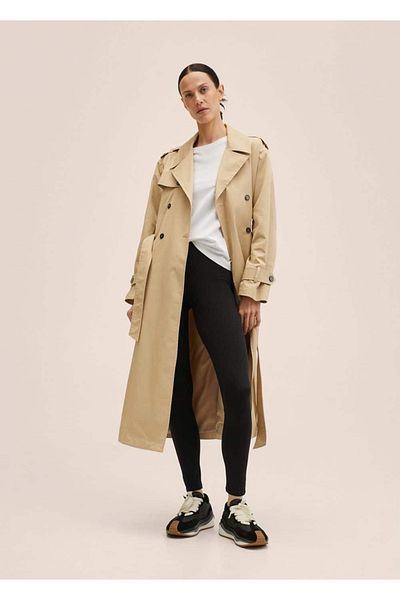 MANGO Woman Colanti de baza din bumbac