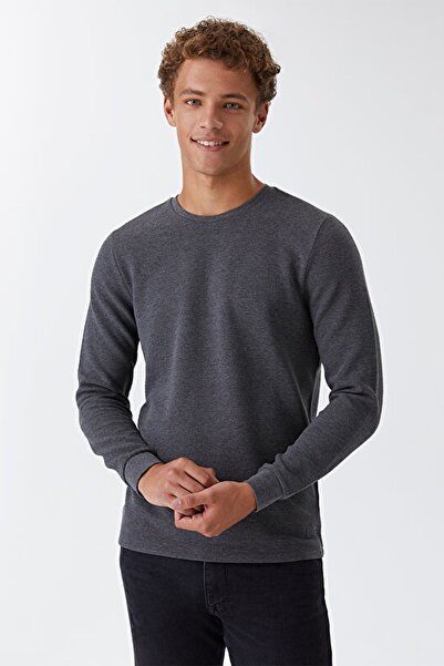 Loft Erkek Regular Fit Antrasit Tshirt Lf2021140