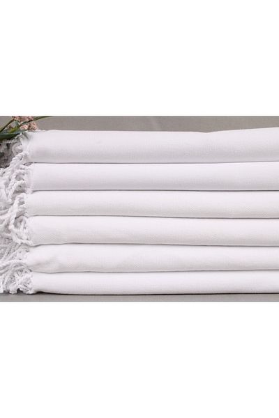 Kayra Export بيشتيمال أبيض 100x180 سم قطن بيشتيمال