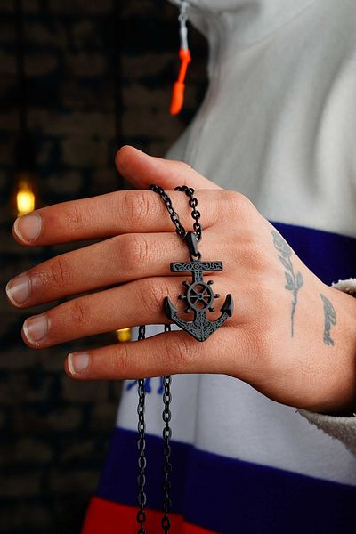 The Collection Anchor Model Men's Necklace