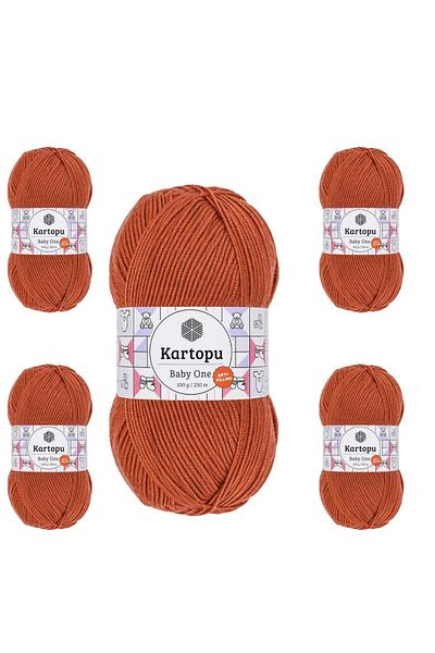 Kartopu Ayzen Home Baby One Αντι 100% Αντι-μίγμα Χέρι Πλέξιμο Νήμα (5 τεμάχια)