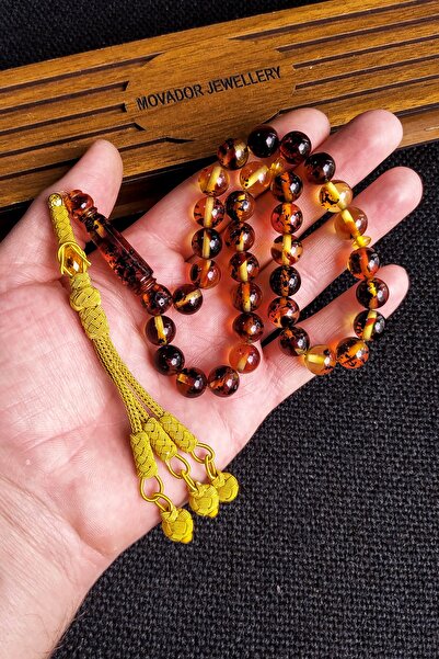 Vip Kehribar 10 Mm Çakırbeyli Kazazlı Fosilli Sıkma Kehribar Tesbih, Trabzon Kazaziye Tespih