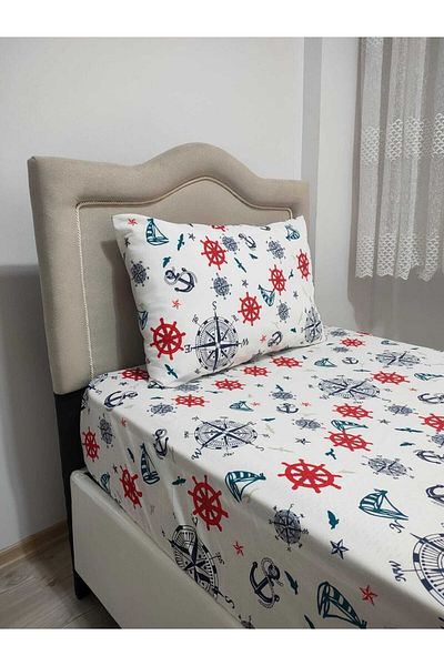 Mert Single Ranforce (fabric) Non-Elastic Sheet Set Sailor