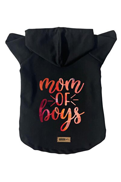 Monopetz Hooded Fleece Sweatshirt Dog And Cat Outfit & Dress - Black Boys Mom...