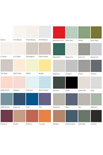 Bianca Stella Su Bazlı Saf Akrilik Boya Tüm Renkler 1Lt Her Yeri Boyar