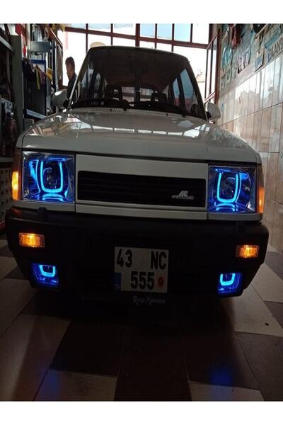 Genel Markalar Tofaş Far Ve Sis Için U Model Mavi Angel+şeffaf Far Ve Sis Camı