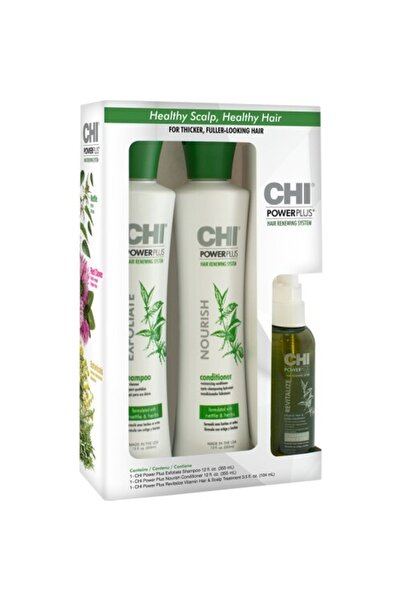 Chi Power Plus Hair Renewing System Dökülme Önleyici Yoğunlaştırıcı 3'lü Set ...
