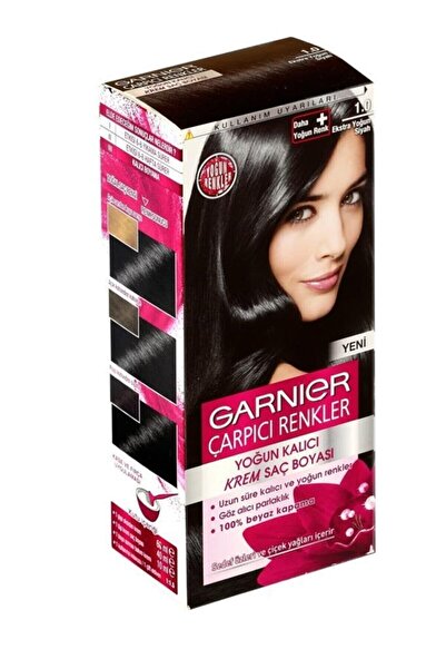 Garnier Kalıcı - Besleyici - Çarpıcı Renkler 1.0 Ekstra Yoğun Siyah Saç Boyas...