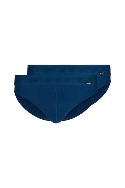 Skiny Herren Brasil-Slip, 2er Pack - Cotton Retro, Unterhose, Feinripp, Baumwolle