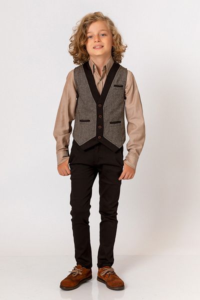 incity Boy's Brown Vest