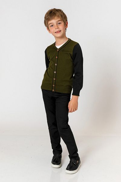 incity Boy's Khaki Cardigan