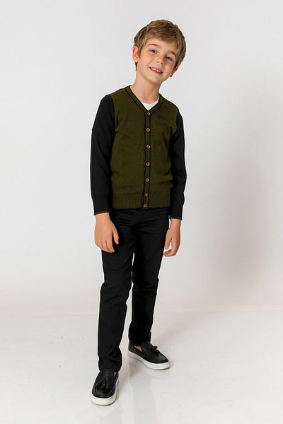 incity Boy's Khaki Cardigan