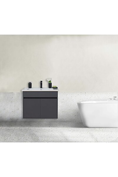 Sözcan Group Asma Lavabolu Alt Dolap Antrasit 65 Cm Alt Modül (65X70) Cm