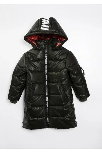 Midimod Gold 6-14 Years Old Hooded Long Model Thick Boy's Coat