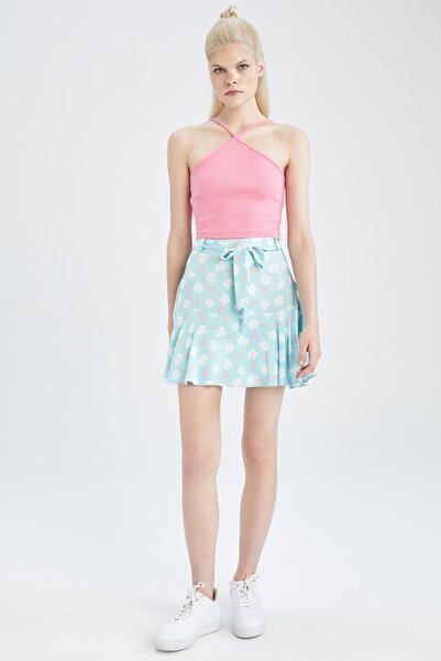 DeFacto Fitted Cross gallér bordás camisole atléta