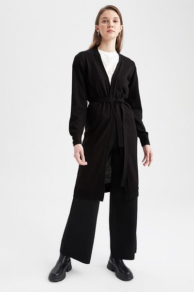 DeFacto Degaje Collar Relax Fit Knitwear Cardigan