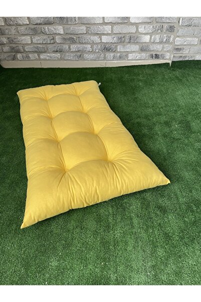 Lazilla Casa Yer Minderi 100 Cm X 60 Cm - Minder Düğme Dikişili