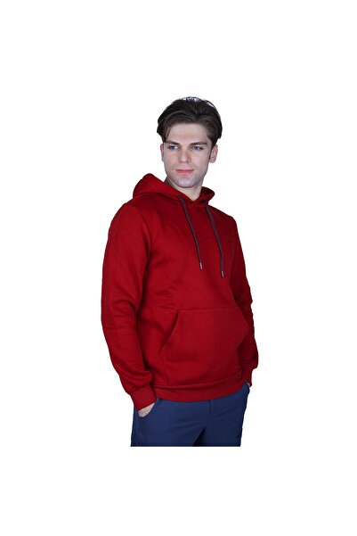 Alpinist Stream Men's Hooded Sweatshirt Claret Red