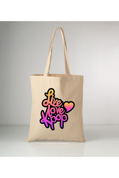 Cemira Love, Live K-pop Design Tote Bag Geantă de stofa