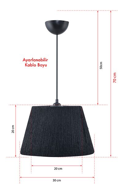 EvLight Wicker String Bohemian Chandelier Black