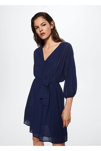 MANGO Woman Rochie scurtă cu centură
