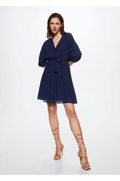 MANGO Woman Rochie scurtă cu centură