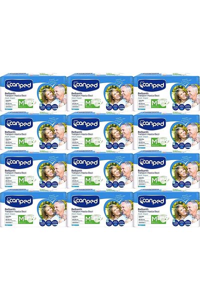 Canped Patient Diapers Adult with Waistband Polyethylene M-medium Size 360 Pieces