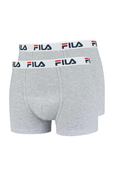 FILA Herren Boxershorts, 2'li Paket - Baumwolle, einfarbig
